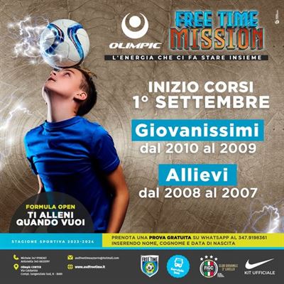 STAGIONE SPORTIVA 2023/2024 GIOVANISSIMI/ALLIEVI