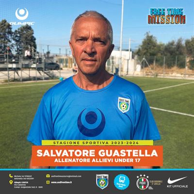 Mister Salvatore Guastella allenerà gli Allievi Under 2017